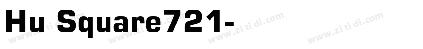 Hu Square721字体转换